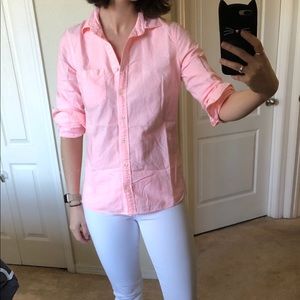 JCrew boy fit striped Oxford